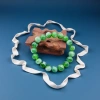 The Piao Hua Jade bracelet, a natural jade bracelet, is a fashionable and simple men's and women's jewelry gift. It's perfect for your girlfriend or friends Specification image